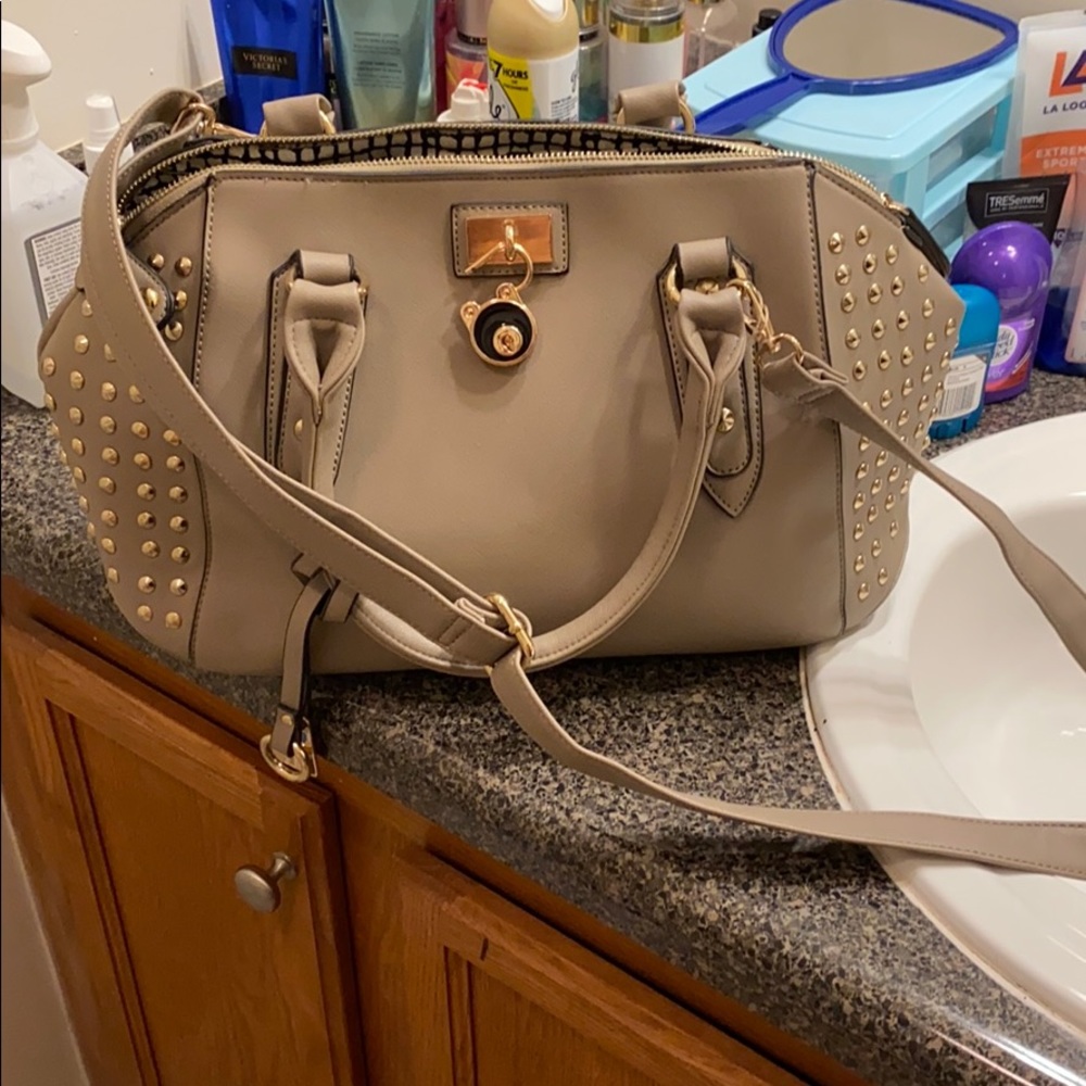 Black rivet purse
